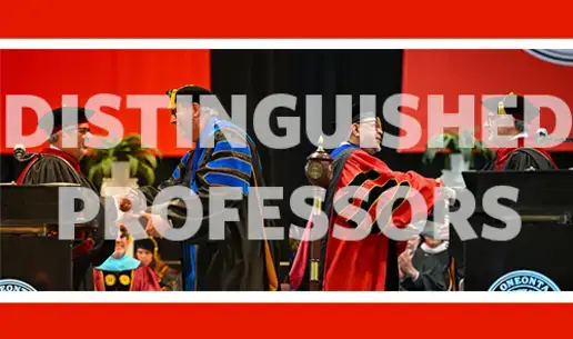 Distinguished Professors at Spring Commencement 2026