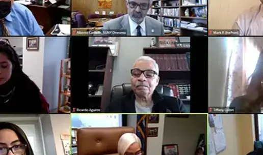 Zoom meeting screen