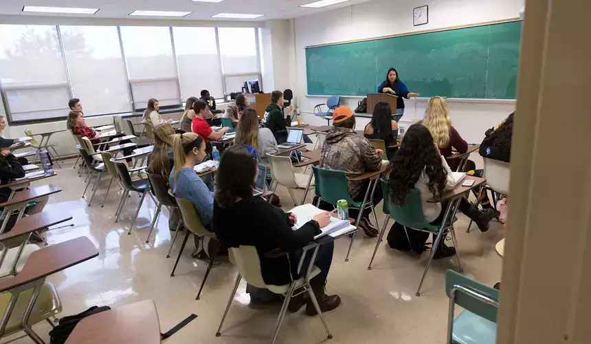 Students in a &ldquo;Gender and Crime&rdquo; Criminal Justice class.