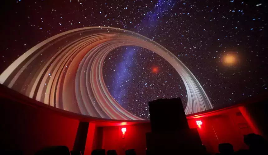 SUNY Oneonta's digital projector planetarium a night sky simulation