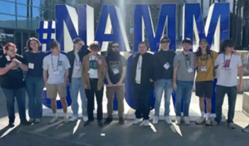 Oneonta Students Tour NAMM