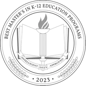 Best Master's in K-12 Education Degree Programs Badge