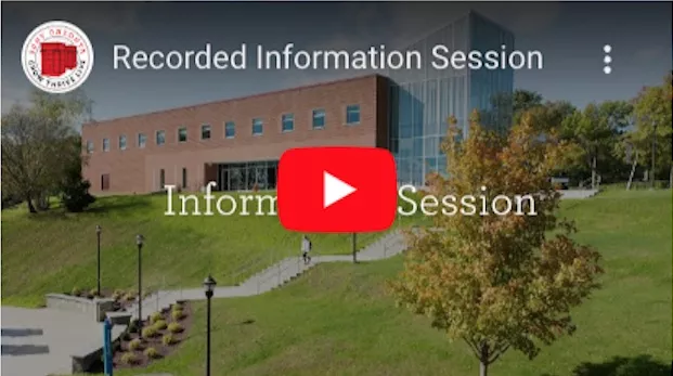 View a recorded Information Session on YouTube