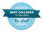 Best Colleges in Education badge