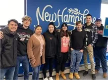 SUNY Oneonta students in New Hampshire for the 2020 Presidential Primary Elections