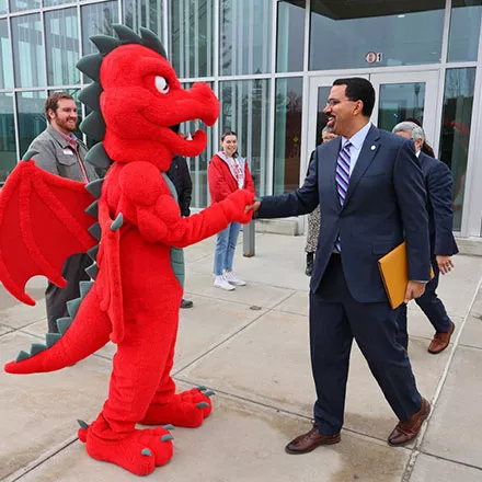 SUNY Chancellor John King Meets Red