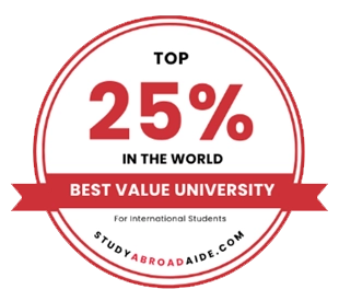 Ranked 25% in the World for International Students