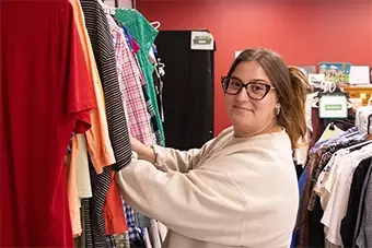 Student at Thrift Shop