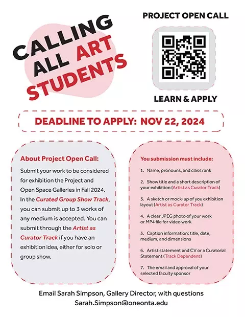 Project Open Call Poster: Spring 2025