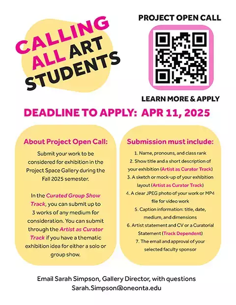 Project Open Call Poster: Fall 2025