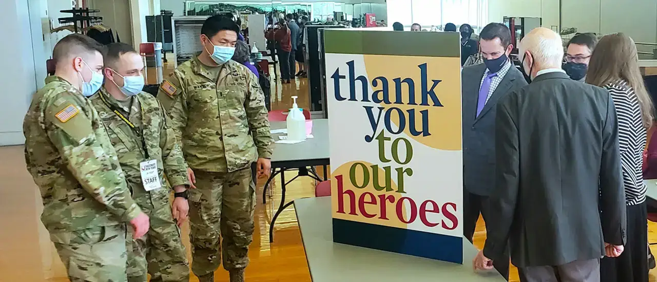 National Guard look at thank you card.