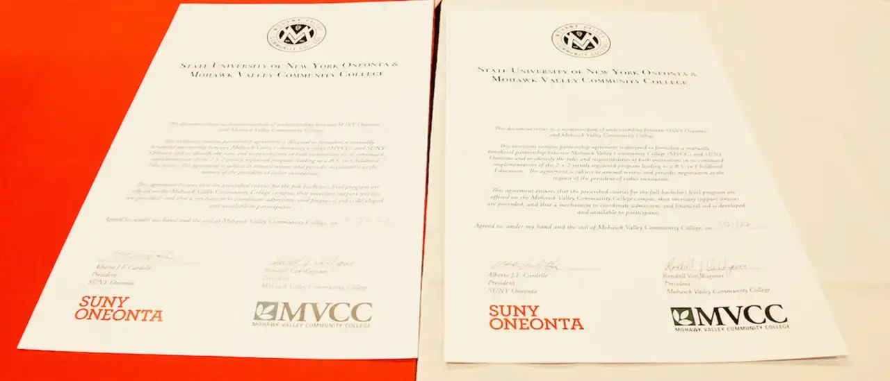 MVCC And SUNY Oneonta