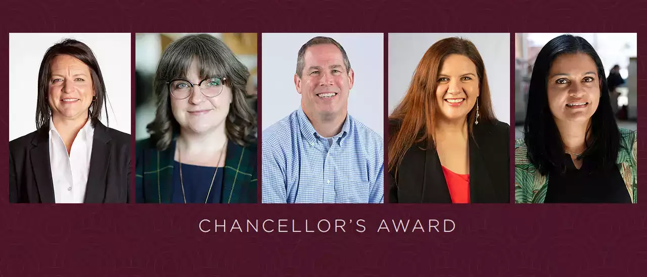 Five Faculty Receive 2022 Chancellor&rsquo;s Award for Excellence