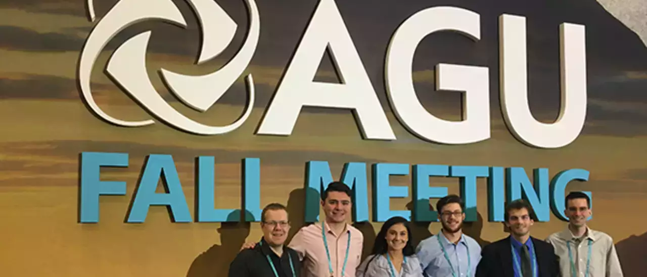 Meteorology majors attending AGU