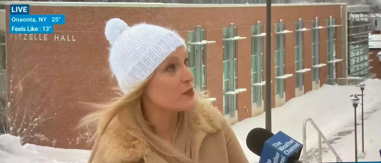 Dr. Melissa Godek interviewed by The Weather Channel's Justin Michaels about the March 2023 Nor'Easter