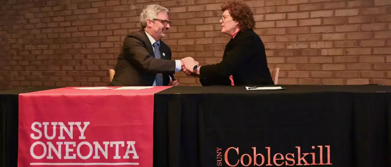 President of SUNY Oneonta and President of SUNY Cobleskill