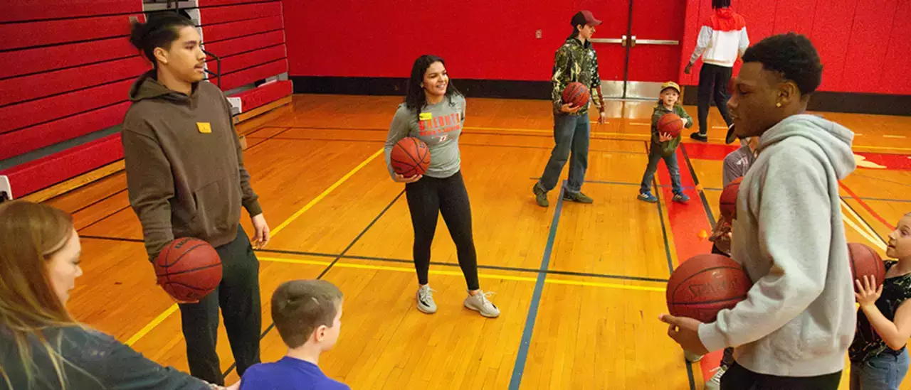 Students Volunteer at Spring EDD Adaptive Sports