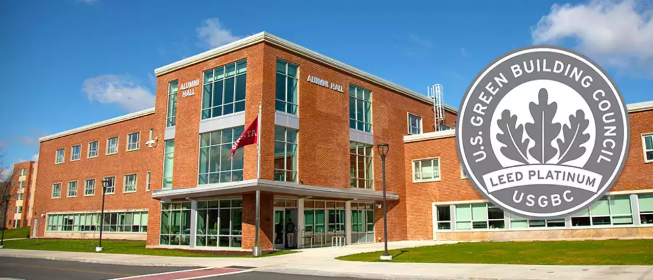 Alumni Hall Awarded Highest Green Building Rating 