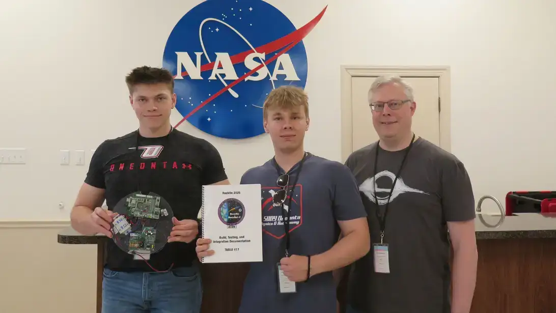 Physics Students Launch Rocket at NASA Facility