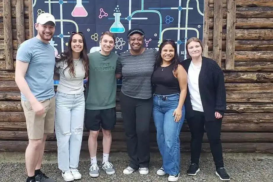Seniors gathered at College Camp for chemistry awards ceremony