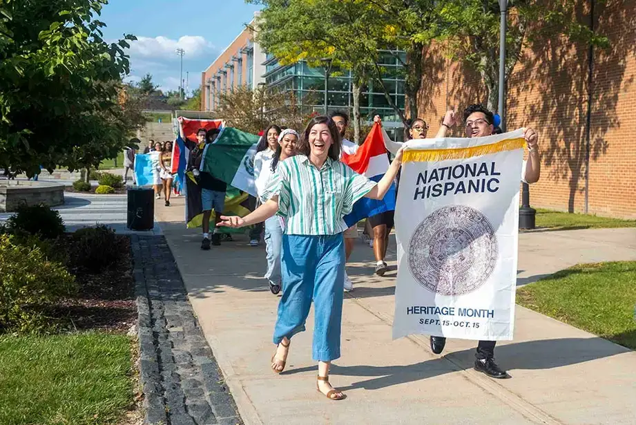 Parade of Nations walk during Hispanic Heritage Month