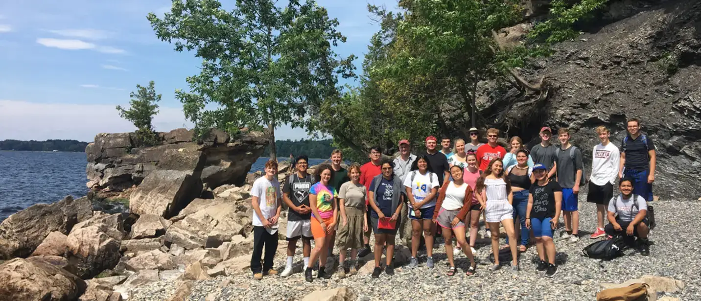 GEOFYRST students pose for a group photo.