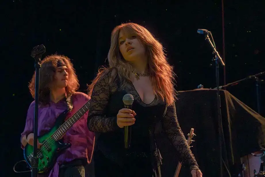 Lead singer for Buffalo Joe and the Hobos pauses between words.