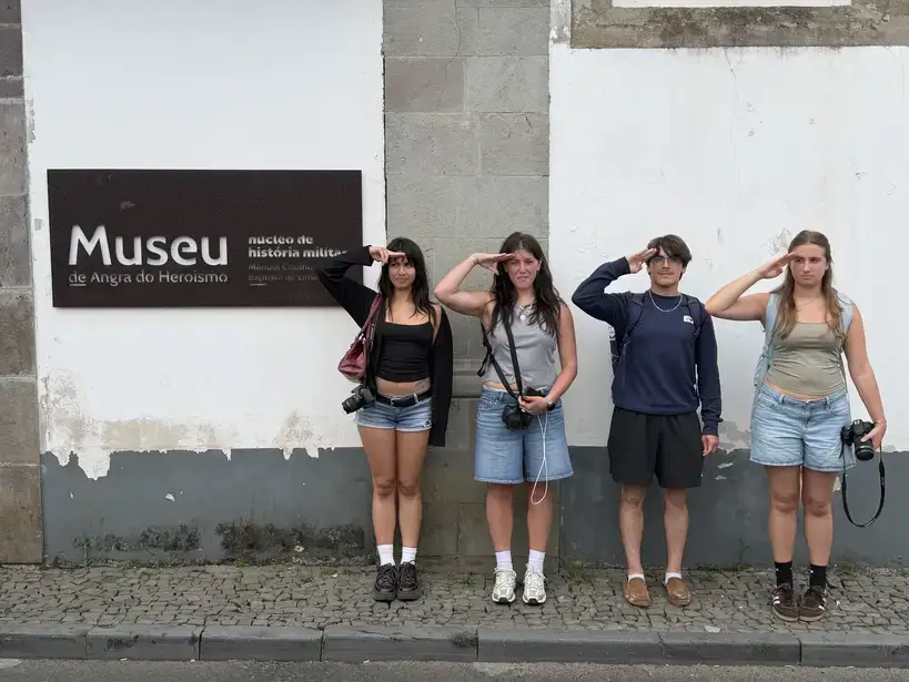 Students in Portugal at Museum