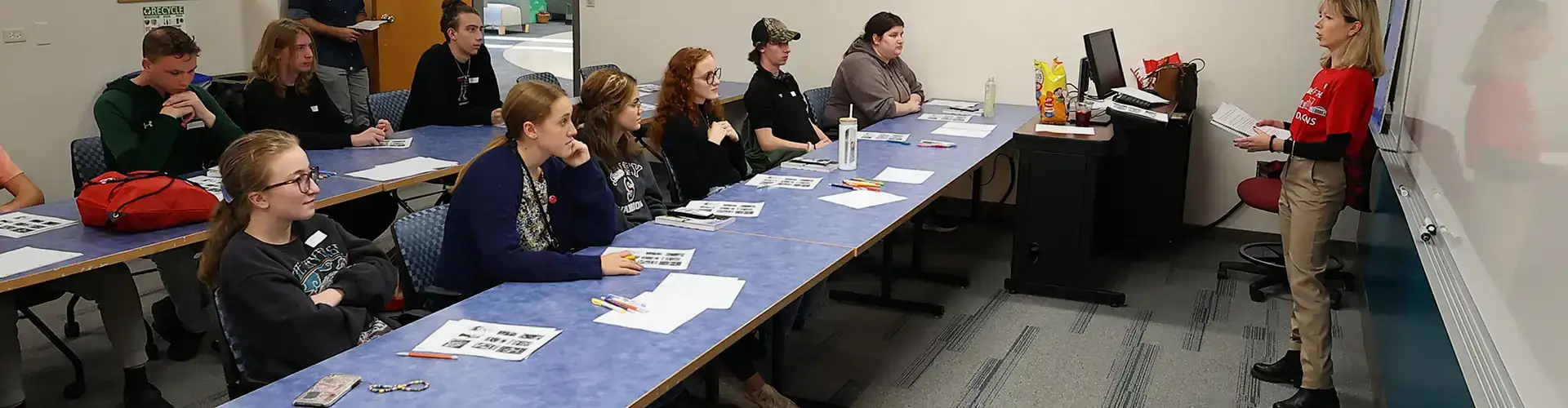 Students participate in a session at the Common Read Conference.