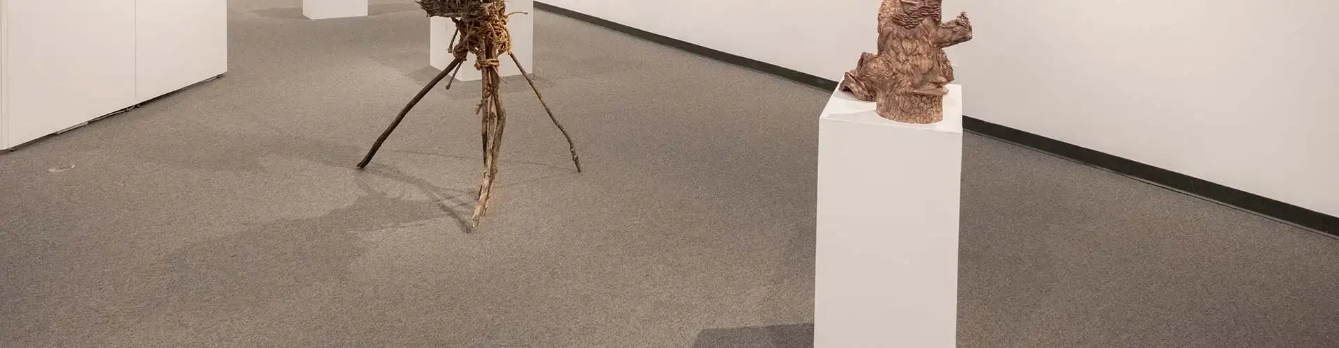 One of the university galleries staged for the Juried Art Show.