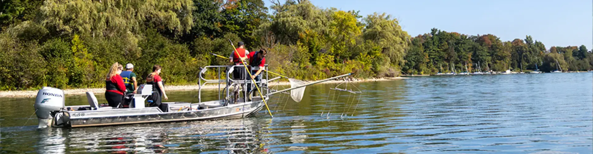 Students on Otsego Lake