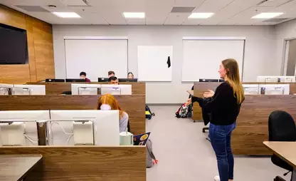 Accounting students benefit from small classes.