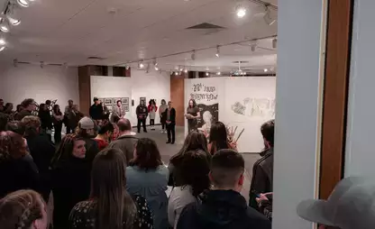 Students participating in the Juried Student Show