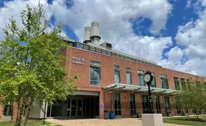 Physical Science building on the SUNY Oneonta campus