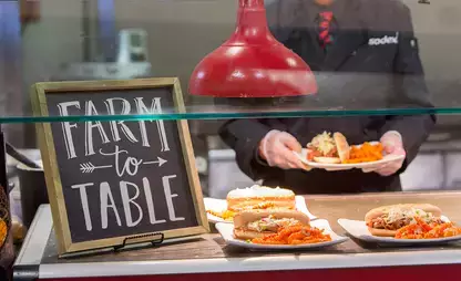 A sample of available farm-to-table meals at the Mills Dining Hall