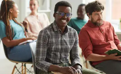 Young Male Student at Psychology Seminar