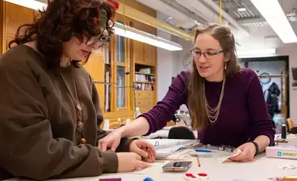 Hands on learning with Theatre professor Bethany Marx