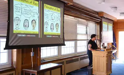 Students present during 2023 New Critics Conference