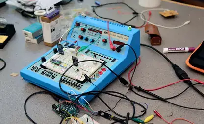 Equipment used for testing in the physics lab