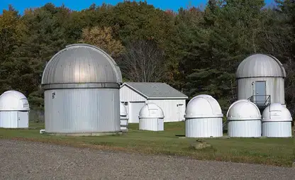 Multiple telescopes located at the College Camp Observatory