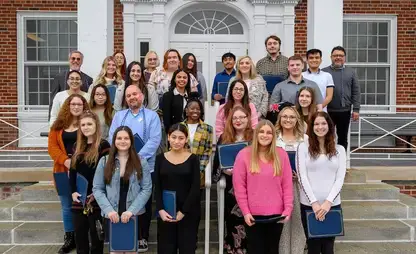 Group photo of Alpha Alpha Alpha Honor Society inductees