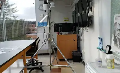 View from inside the skylab sky observation room.