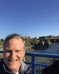 Dr. Gallagher at Genesee River High Falls