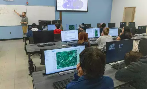 Environmental Sustainability students learn about environmental issues using digital tools.