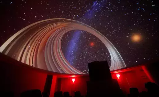 SUNY Oneonta's digital projector planetarium a night sky simulation