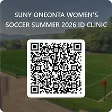 QR Code to register for the 2026 Women's Soccer ID Clinic
