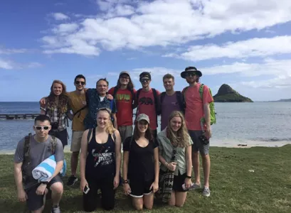 Geography students in Hawaii