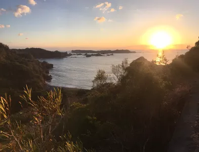 Sunset in Japan.