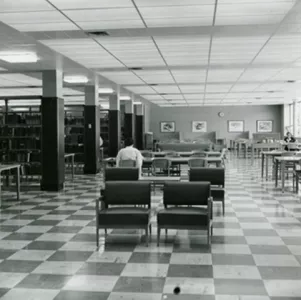 The new Library’s Reading Room, 1960