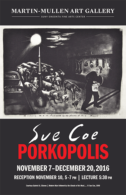 Sue Coe: Porkopolis, Animals and Industry